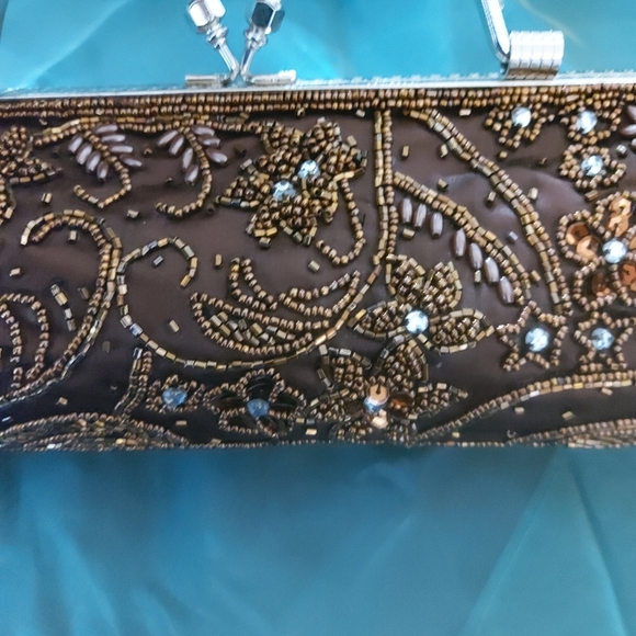 2/$50 Unique sequin/ beaded party purse - Picture 2 of 7
